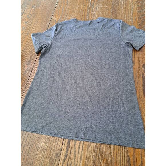 New Thankful Blessed Kind of a Mess T-Shirt Women L Gray White Tee Pullover - Picture 3 of 3